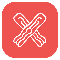 Obraz premium Hair Sectioning Clips Icon