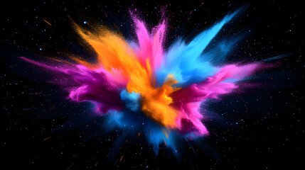 Scientific and technological radial lines, abstract KV main visual business PPT background