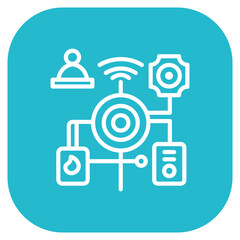 Smart Firefighting System Icon
