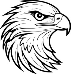 Obraz premium Hawk Head