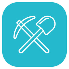 Pickaxe and Shovel Icon