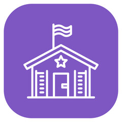 Military Barracks Icon