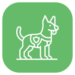 K 9 Unit Vector Icon