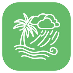 Tropical Storm Vector Icon
