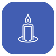 Remembrance Candle Vector Icon