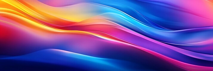 Obraz premium Abstract Colorful Flowing Lines