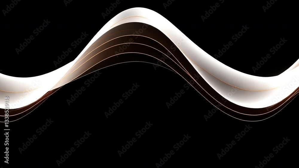 Poster elegant wave: a visually captivating abstract design features a flowing, elegant wave, creating a se