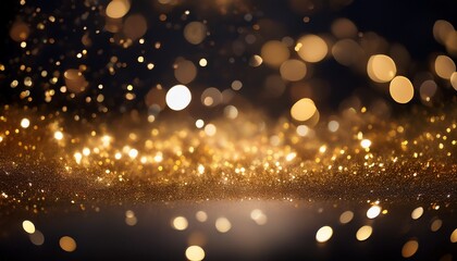 golden christmas lights