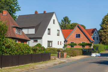 Einfamilienhäuser, Wohngebäude, Ritterhude, Niedersachsen, Deutschland