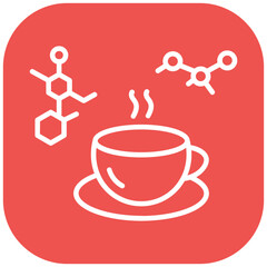 Coffee Chemistry Vector Icon