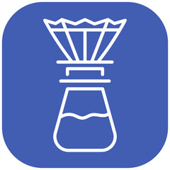 Coffee Pour Over Stand Vector Icon