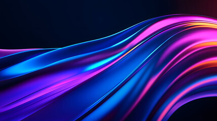 3D rendering wavy line texture, abstract kv main visual business PPT background