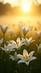 Obraz premium Golden Dawn Lilies