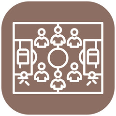 Soccer Team Formation Vector Icon
