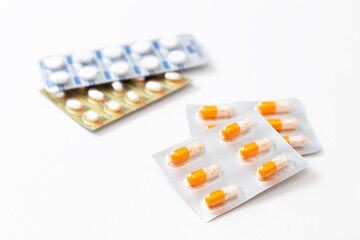 白背景に処方薬