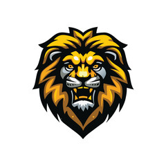 Creative lion mascot icon clip art lion vector lion logo design