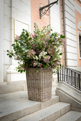 flor, huerta, casa, arquitectura, entrada, decoraciones, maceta, florero, naturaleza, exterior, plantas, ramo, flores