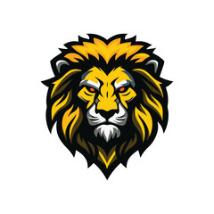 Creative lion mascot icon clip art lion vector lion logo design