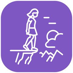 Overcoming Fear Vector Icon