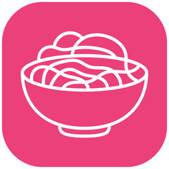 Chow Mein Vector Icon