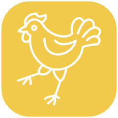 Piri Piri Chicken Vector Icon