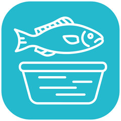 Fish Market Vector Icon