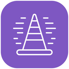 Speed Training Cone Vector Icon