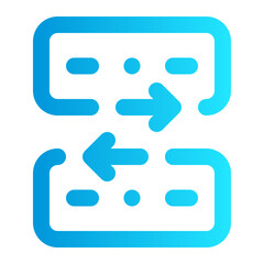 icon money exchange with style gradient