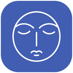 Obraz premium Neutral Face Vector Icon