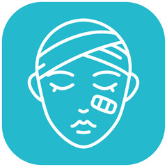 Face with Head Bandage Vector Icon
