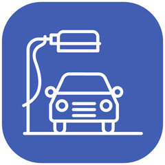 Car Wash Station Vector Icon