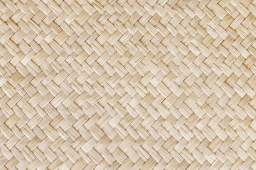 Pattern of reed weaving mat with vintage style for background and design art work.