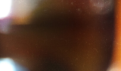 Colorful light on black background. Imitation old analog photo effect. Mask for edit foto. Grunge texture 