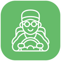 Driver Profile Vector Icon