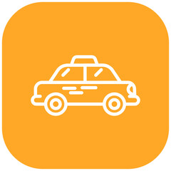 Obraz premium Handicap Accessible Taxi Vector Icon