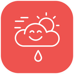 Rainy Weather Icon Vector Icon