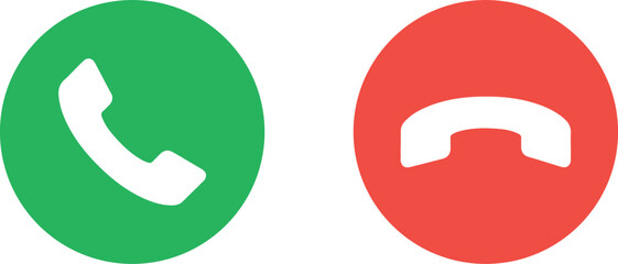 Answer and decline phone call buttons.eps