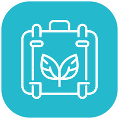 Eco Friendly Travel Vector Icon