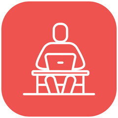 Digital Nomad Vector Icon