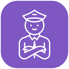 Security Guard Vector Icon