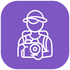 Tourist Vector Icon