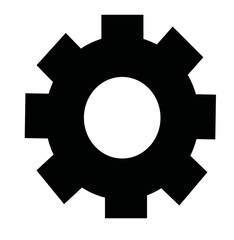 simple settings icon for computer or mobile
