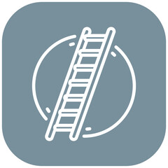 Crooked Ladder Vector Icon