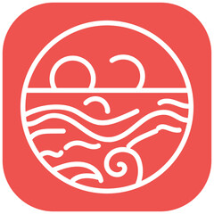 Tidal Pool Vector Icon
