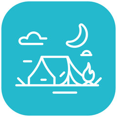 Bivouac Vector Icon