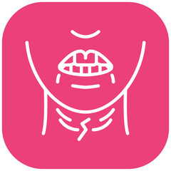Jaw Stiffness Vector Icon