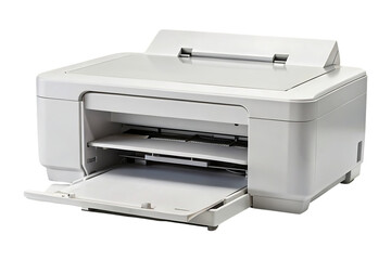 black laser printer isolated on transparent background