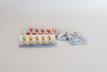 Medikamenten Packungen .Tabletten.