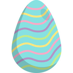 Colorfull easter eggs collection