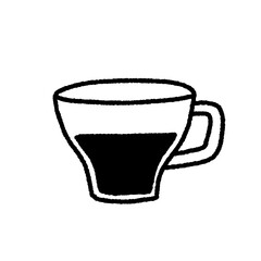 cup of coffee hand draw illustration
